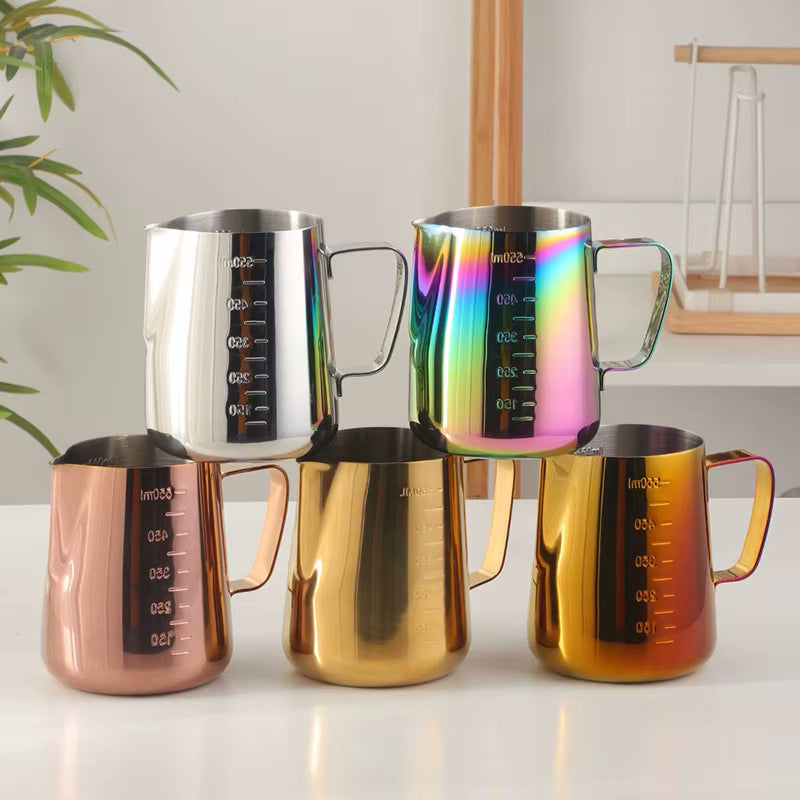Chic Frothing Pitchers Stainless Steel Stylish Barista Coffee Gear And Gifts