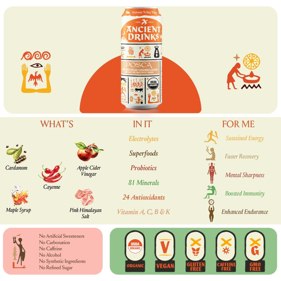 Ancient Drinks What's In Posca Organic Drink With Electrolytes Probiotics Minerals Antioxidants And More For Energy Recovery And Health