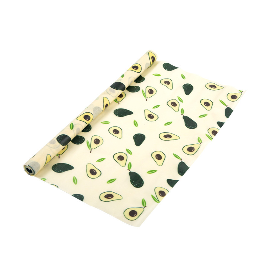 Beeswax Wrap Single Roll Yummy Cado Print