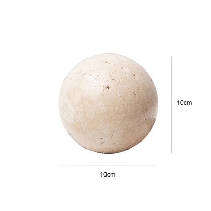 Chiaro Travertine Stone Decorative Sphere Medium Orb Ball