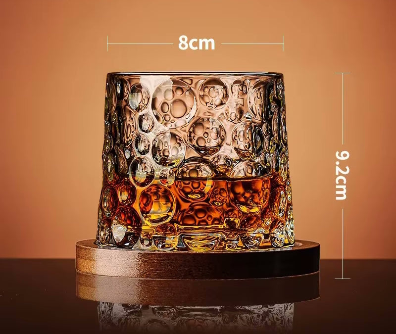 Exotic Glass Yacht Club Style Whiskey Tumbler And Coaster