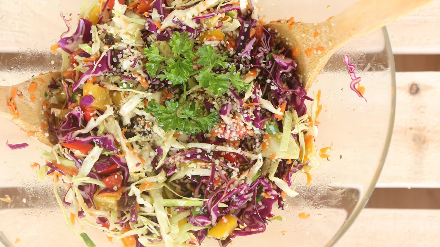 Manitoba Harvest Hemp Seed Oil Hemp Cabbage Slaw Recipe