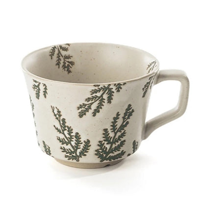 Evergreen Forest Organic Botanics Ceramic Tea Cup With Exposed Base