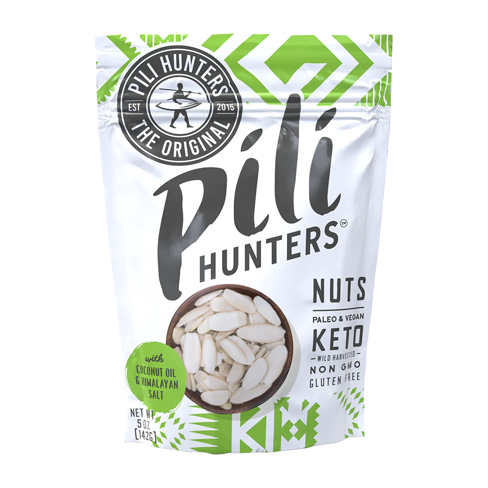Pili Hunters Nuts With Coconut Oil & Himalayan Salt 5oz Bag