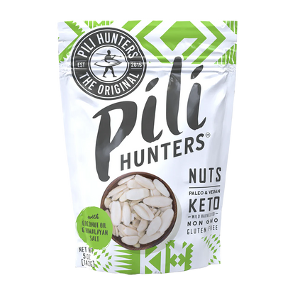 Pili Hunters Nuts With Coconut Oil & Himalayan Salt 5oz Bag