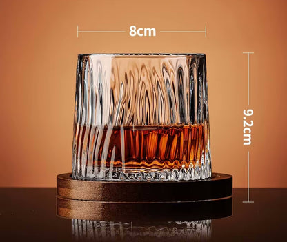 Ripples Glass Yacht Club Style Whiskey Tumbler And Coaster