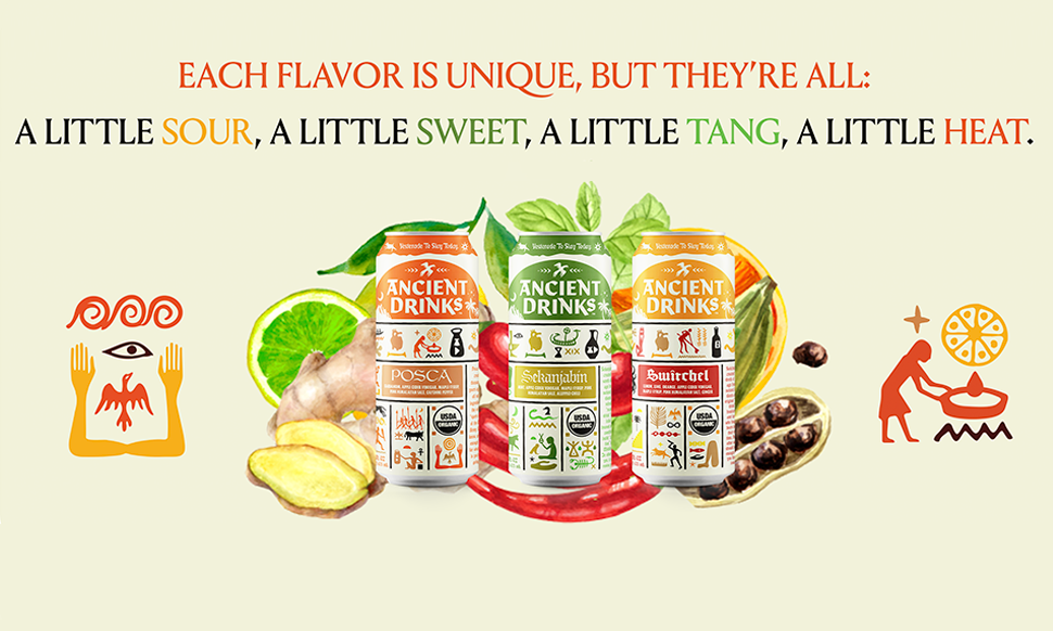 Healthy Drinks With The Taste Of Sour Sweet Tang Heat Ancient Drinks Organic Canned Beverages