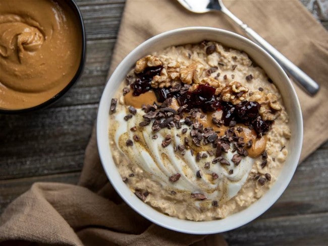 Sweet Overnight Cashew Butter Oatmeal Once Again Breakfast Recipe