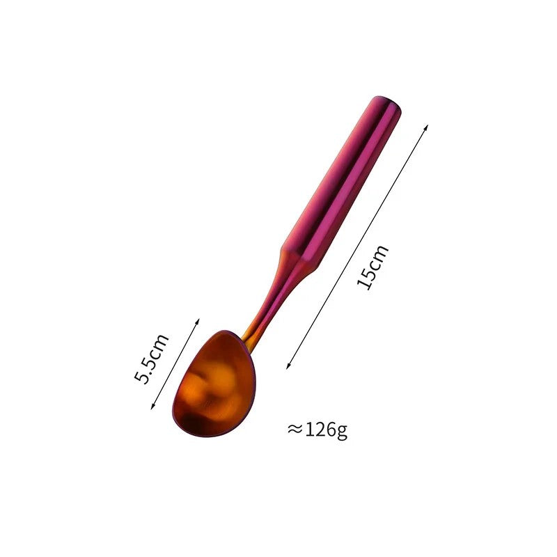 Stainless Steel Sunset Ice Cream Scoop Size Measurements