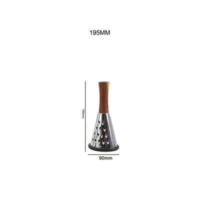 Luxury Chef Stainless Steel Cone Grater With Wood Handle