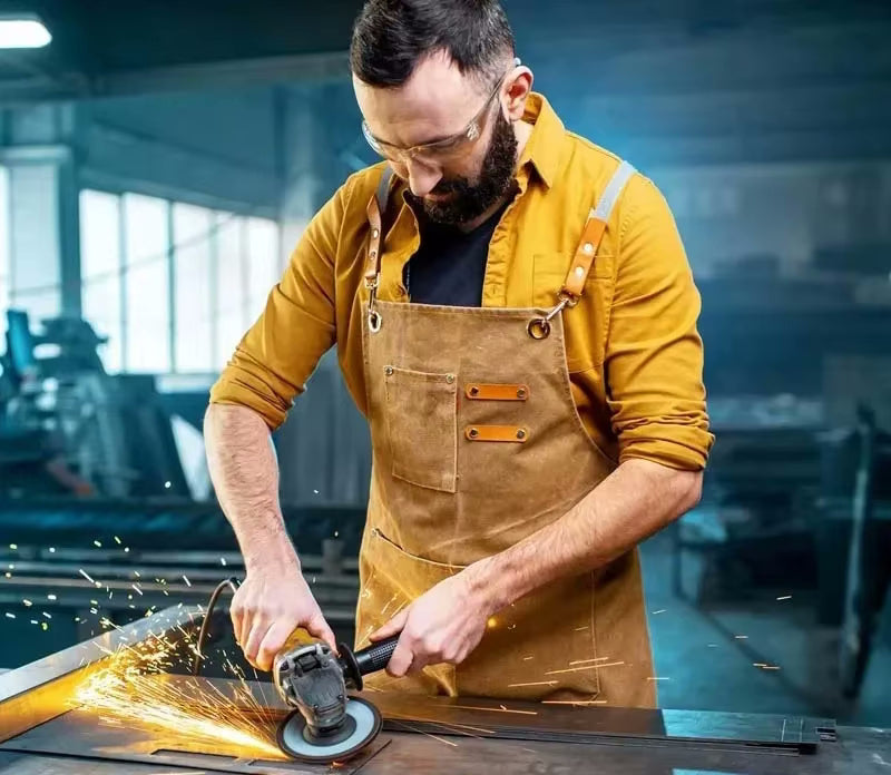 Canvas Work Apron For Workshop Projects