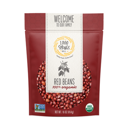 1000 Springs Mill Organic Red Beans 16oz