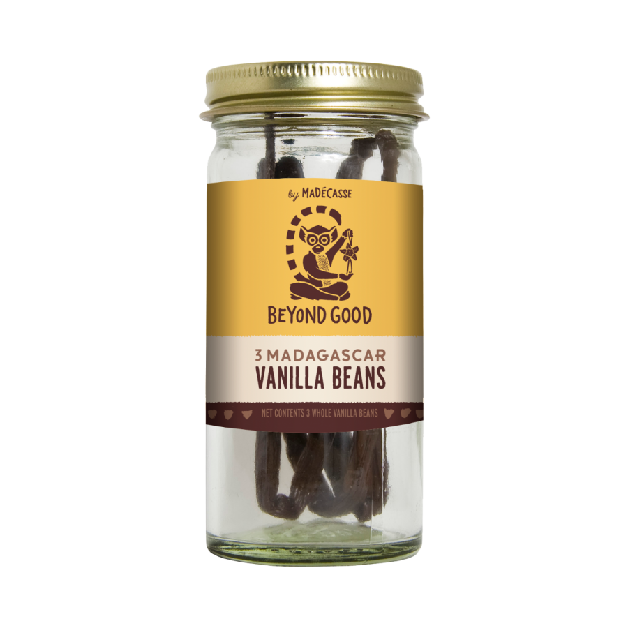 Beyond Good Madagascar Vanilla Beans 3 Whole Bean Pods