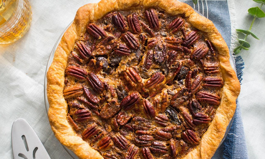 Brown Butter Bourbon Pecan Pie Recipe Baked With Woodstock Foods Organic Sugar