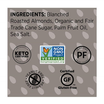 Non-GMO Barney Butter Crunchy Almond Butter Ingredients
