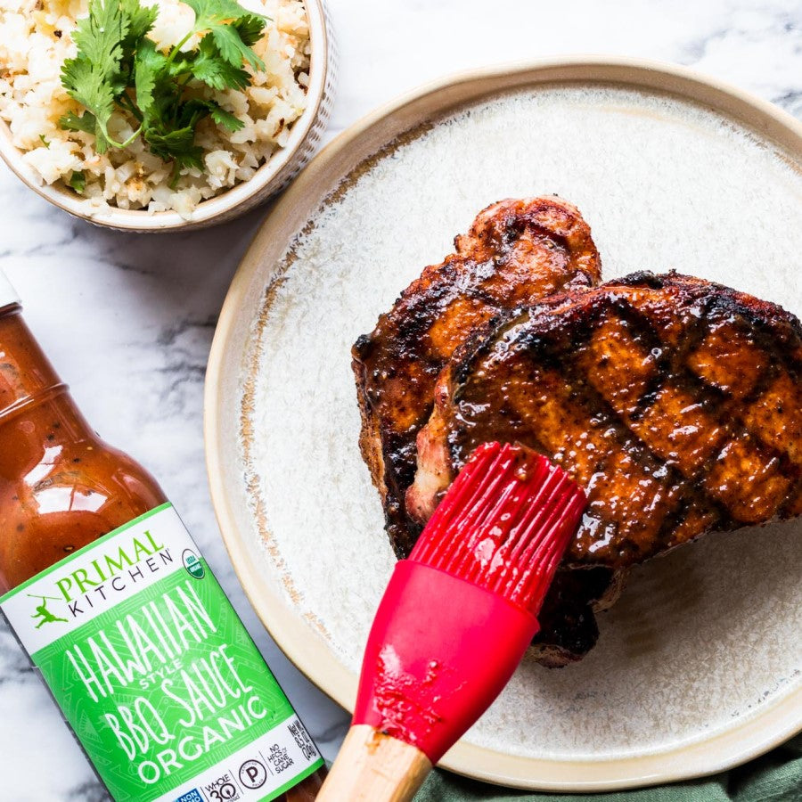 Grilled BBQ Pork Chops With Organic Hawaiian BBQ Sauce Primal Kitchen Recipe