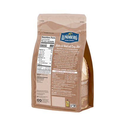 Lundberg Brown Basmati Non-GMO Rice Nutrition Facts Gluten Free Ingredients