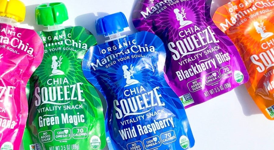 Mamma Chia Seed Your Soul Organic Chia Squeeze Vitality Snack Packs Available In Many Flavors