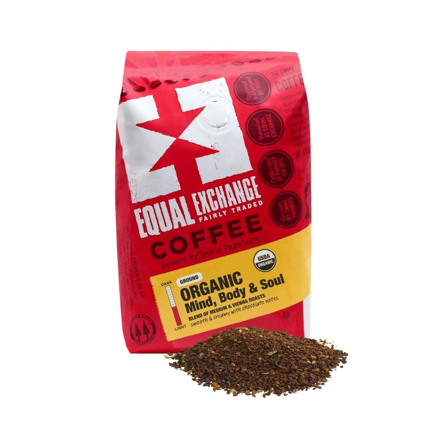 Equal Exchange Organic Coffee Mind, Body & Soul Ground 12oz