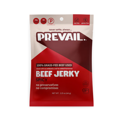 Prevail Grass-Fed Beef Jerky Spicy 2.25oz