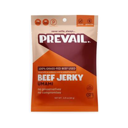 Prevail Grass-Fed Beef Jerky Umami 2.25oz