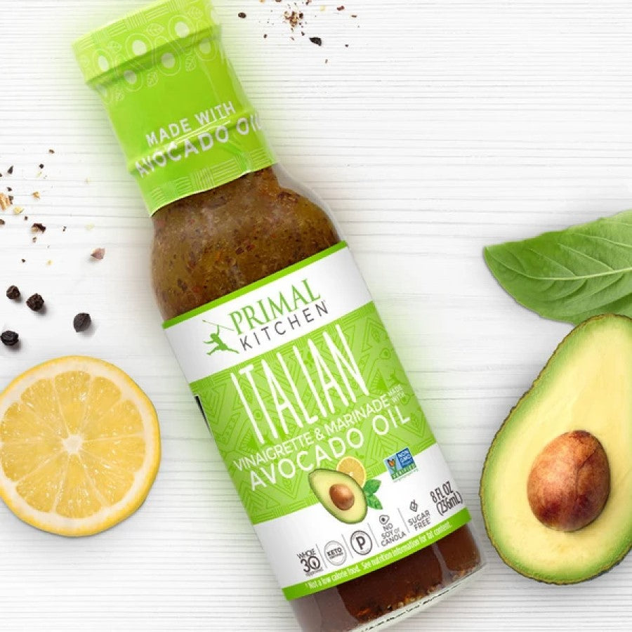 Primal Kitchen Italian Vinaigrette And Marinade Made With Avocado Oil Lemon Basil