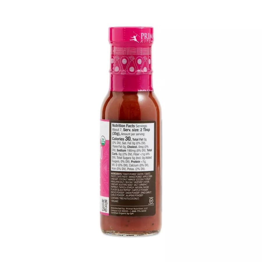 Primal Kitchen Organic Mango Jalapeno BBQ Sauce Ingredients Nutrition Facts