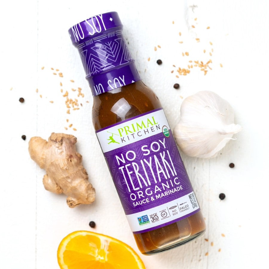 Primal Kitchen Organic No Soy Teriyaki Sauce And Marinade With Fresh Ginger Garlic Orange