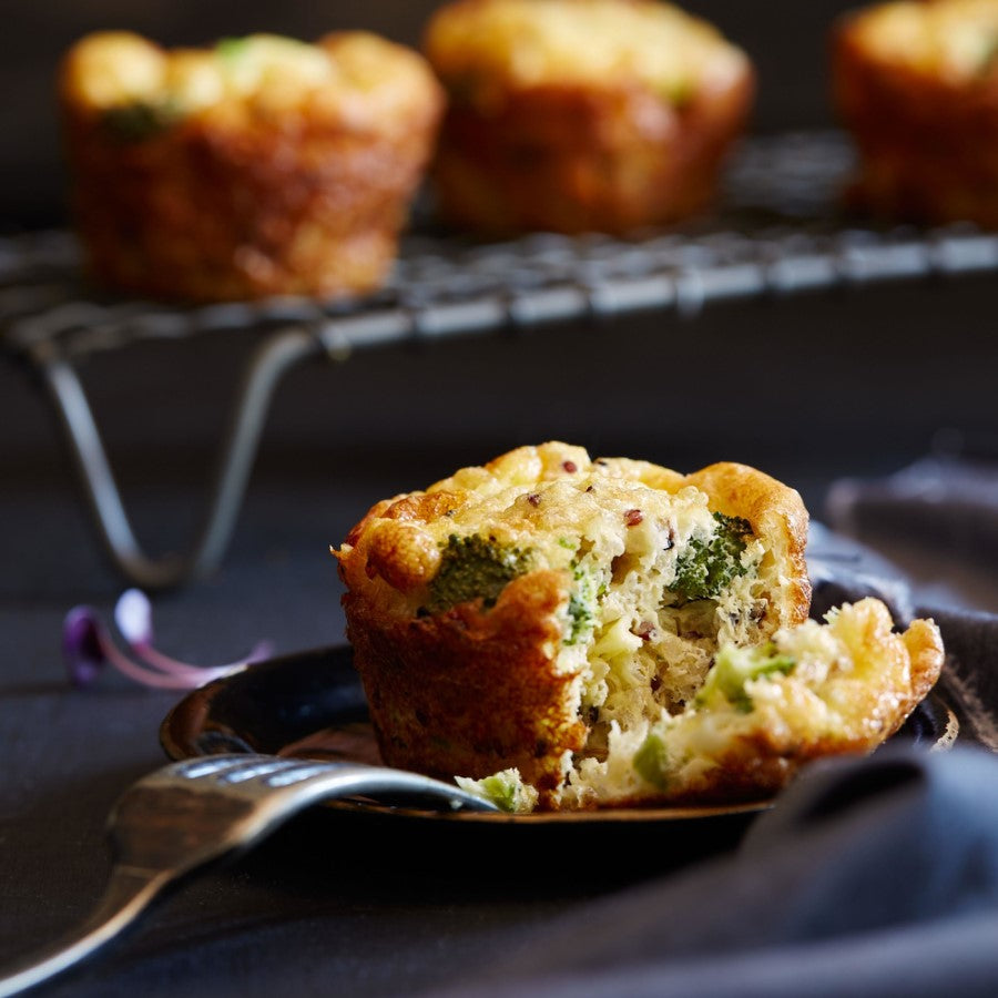 Quinoa And Broccoli Brunch Cups Cooked With Colorful Quinoa Medley From TruRoots Sprouted Blends