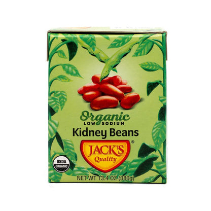 Jack's Quality Organic Low Sodium Kidney Beans 13.4oz