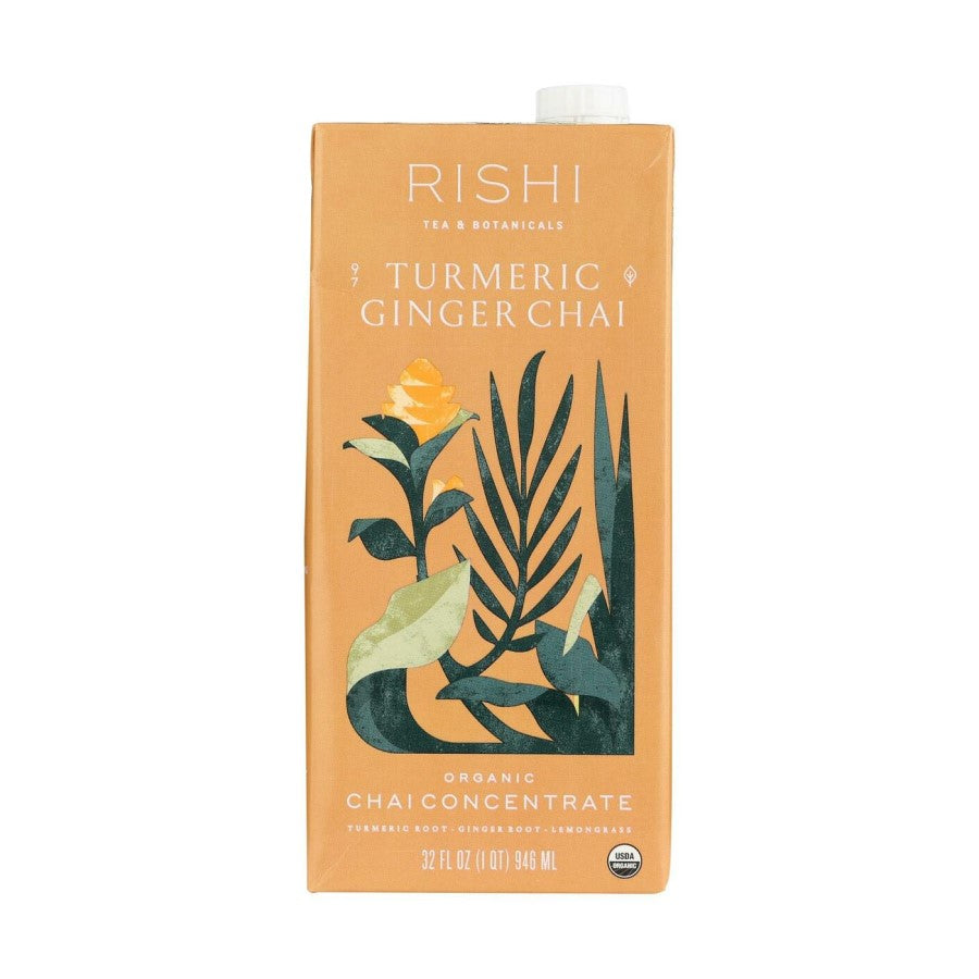 Rishi Tea Turmeric Ginger Chai Organic Concentrate 32oz