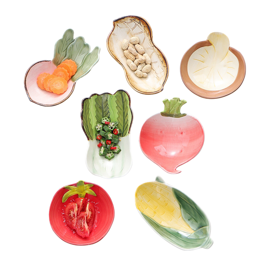 Vegetable Shaped Ceramic Decorative Serveware